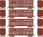 Athearn 75991 ATSF Güterwagen 40ft 4-tlg 