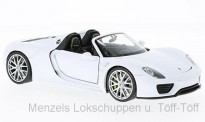 Welly WEL24055C-WHITE Porsche 918 Spyder weiß offen 