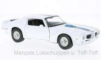 Welly WEL24075WHITE Pontiac Firebird Trans Am weiß 1972 