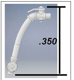 Cal Scale 190730 Loco Air Hose w/Shtff 2/ 