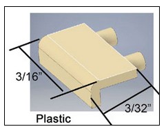 Cal Scale 190732 Loco Face Mount Steps 5pk 