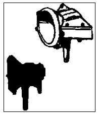 Cal Scale 205 Headlight w/Wing Pyle Nbr 