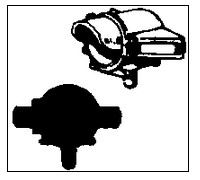 Cal Scale 206 Headlight w/Visor Std Wng 
