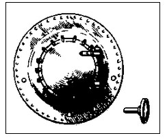 Cal Scale 243 "Smokebox front USRA 81""" 
