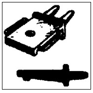 Cal Scale 246 Bracket Headlight Hi-Mnt 