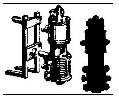 Cal Scale 256 "Air pump single 9-1/2""" 