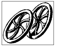 Cal Scale 289 Brake wheel brass      6/ 