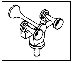 Cal Scale 420 Air Horn Nathan 3-Ch P-3 