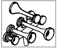 Cal Scale 427 Air Horn Nathan 5-Ch K-5 