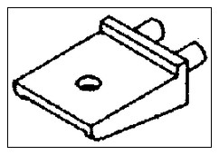 Cal Scale 478 PRR headlight bracket 
