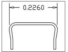 Cal Scale 506 "Grab Irons .012"" Wire 12/" 