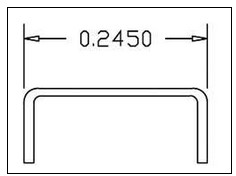 Cal Scale 508 Straight Grab Irons 20/ 