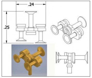 Cal Scale 671 Nathan Air Horn M3R1 