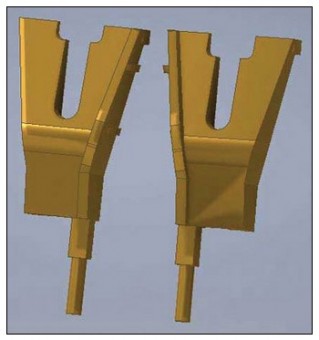 Cal Scale 687 DW Rerailer Pair L & R 