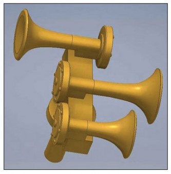 Cal Scale 688 Nathan K3 Air Horn K3LAR2 