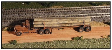 GHQ 56008 1941 344 Log Truck & Trlr 