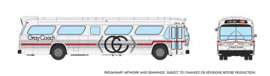 Rapido Trains 753116 New Look Bus (Deluxe) Gray Coach #1414 