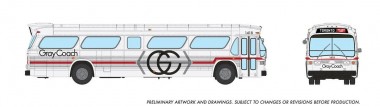 Rapido Trains 753117 New Look Bus (Deluxe) Gray Coach #1418 