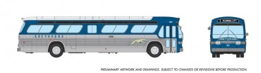 Rapido Trains 753118 New Look Bus (Deluxe) Greyhound #9601 