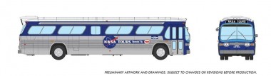 Rapido Trains 753124 New Look Bus (Deluxe) NASA Tour Bus 