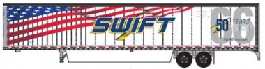 Trainworx 6537605 Swift  53' Van Trailer 2016 