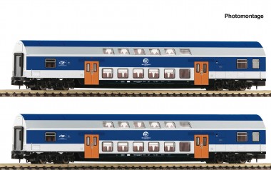 Fleischmann 6260094 DR/VEB Doppelstockwagen-Set 2-tlg. Ep.4 