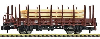 Fleischmann 6660059 DB Steckrungenwagen Holzbeladung Ep.3 
