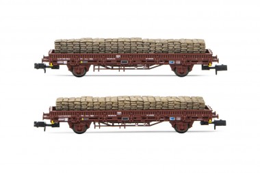Arnold HN6581 RENFE Flachwagen-Set Ks 2-tlg bel. Ep.4 