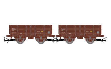 Electrotren HE6095 RENFE, 2-unit set 2-axle open wagons, lo 
