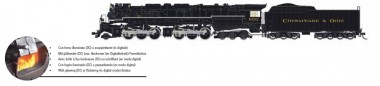 Rivarossi HR2951 C&O Dampflok 2-6-6-6 #1632 