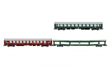 Rivarossi HR4418 DR, 3-tlg. Set des Autoreisezug Berlin 