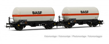 Rivarossi HR6618 DB BASF Gastankwagen-Set Zgs 2tlg Ep.4/5 