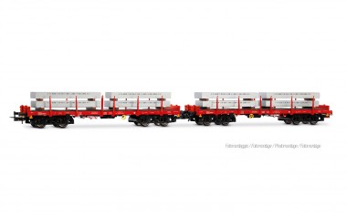 Rivarossi HR6702 DBSR Flachwagen Rmms Set 2tlg. Ep.6 