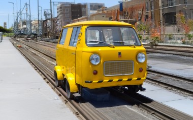 Rivarossi HR9005S FS Draisine Fiat 500 , gelb 