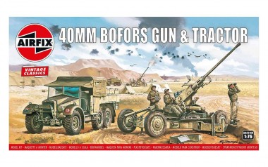 Airfix 02314V Bofors 40mm Gun&Tractor Vintage Classic 