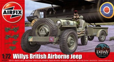 Airfix 02339 Willys Jeep, Trailer & 6PDR Gun 