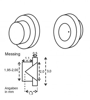 Makette 2000 Lagerschalen aus Messing ( 12 Stck ) 