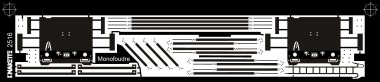 Makette 2516 Ätzplatte monofoudre 