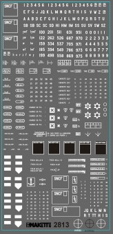 Makette 2813 Beschriftungssatz Universal 