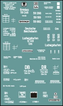 Makette 2828 Beschriftungssatz Breslau 1 
