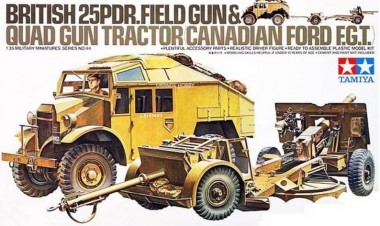 Tamiya 35044 British 25POR GUN & Quad Tractor 