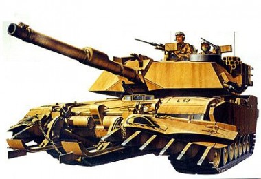 Tamiya 35158 US M1A1 Abrams Minensucher 