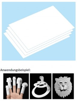 Tamiya 69948 Kunstoffplatte 0,05mm 4St. 250x353mm 