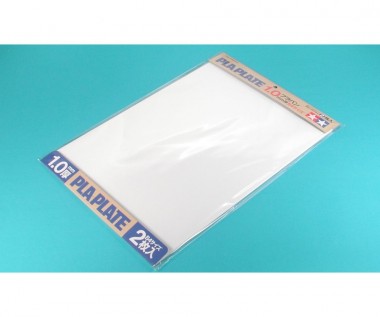 Tamiya 70124 Kunststoff-Platte 1,0mm (2) weiß 257x364 