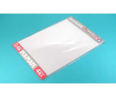 Tamiya 70127 Kunststoff-Platte 0,4mm (4) klar 257x364 
