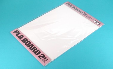Tamiya 70146 Kunststoff-Platte 2,0mm (2) weiß 257x364 