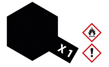 Tamiya 81001 X01 - Schwarz glänzend 23 ml 