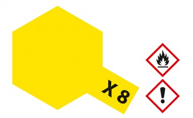 Tamiya 81008 X08 - Zitronen-Gelb glänzend 23 ml 