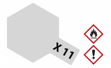 Tamiya 81011 X11 - Chrome-Silber glänzend 23 ml 