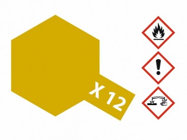 Tamiya 81012 X12 - Blatt-Gold glänzend 23 ml 